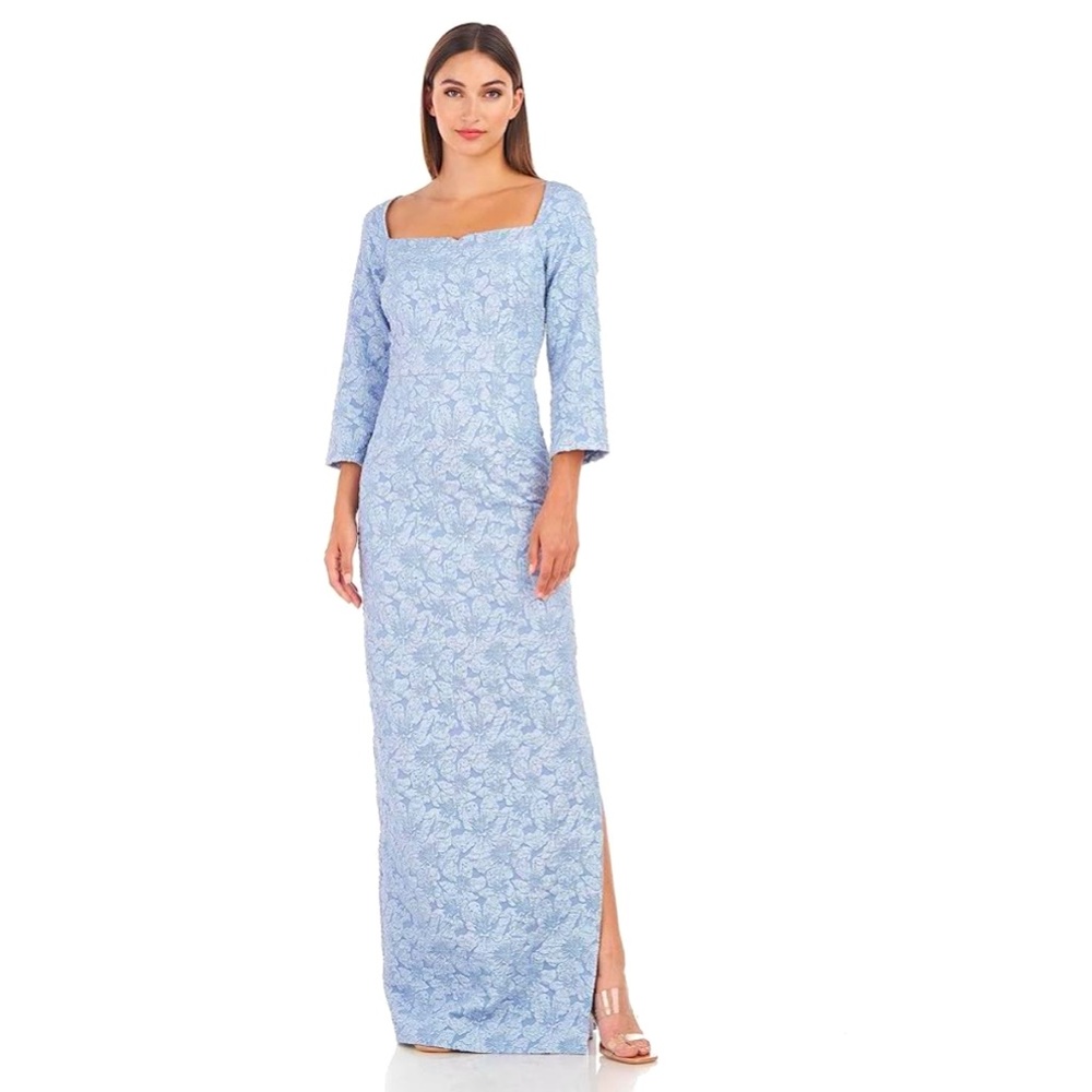 JS Collections Remi Column Gown Mother Of The Bride Baby Blue 2 New